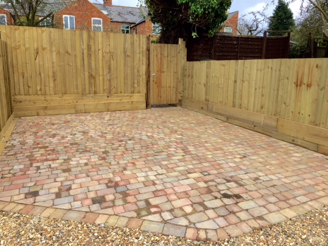 Garden block paving